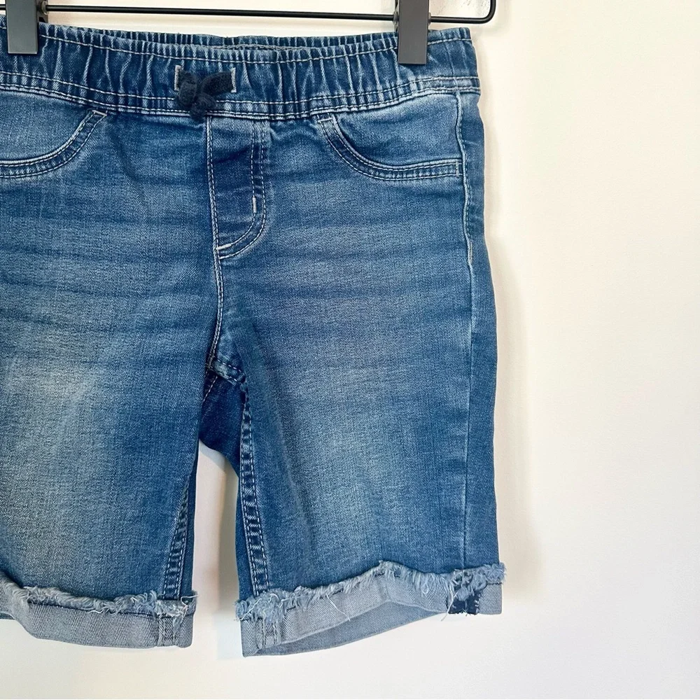 Justice Dark Blue Denim Shorts - Girls 10 Slim